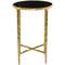 22" Aluminum Accent Table with Shaded Glass Top